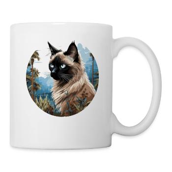 Balinese Cat Balinesenkatze - Mug - white - Right