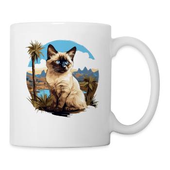 Balinese Cat Balinesenkatze - Mug - white - Right