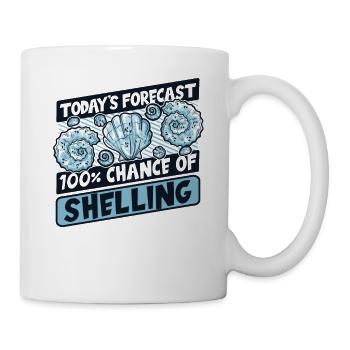 100 % de chances de bombarder le coquillage Bivalvia - Mug blanc - blanc - Droite