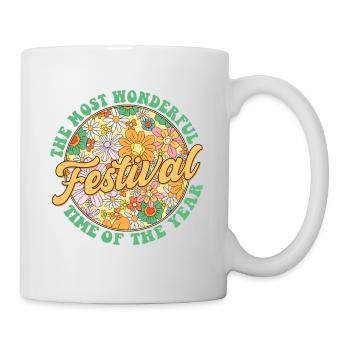 The Most Wonderful Time of The Year: Festival - Tasse - Weiß - Rechts