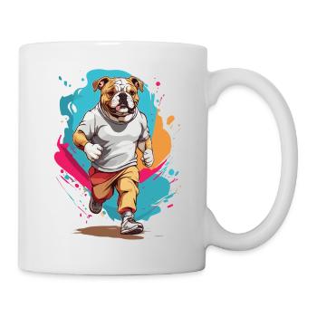 Bulldog Streetwear Jogging Aesthetic Fitness - Mug - white - Right