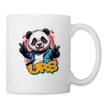 LARS - Beau prénom de garçon avec panda cool - Mug blanc - blanc - Droite