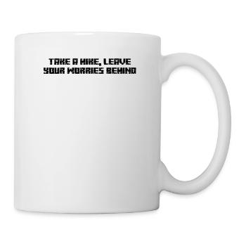 Hiking - Take a hike, leave your worries behind - Mug - white - Right