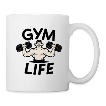 VIE AU GYMNASE - Mug blanc - blanc - Droite
