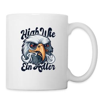 High wie ein Adler - Tasse - Weiß - Rechts