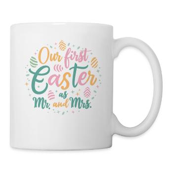 Osterpaar Herr und Frau Mann und Frau - Tasse - Weiß - Rechts