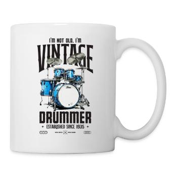 I'm Not Old I'm Vintage Retro 1935 Drummer - Mug - white - Right