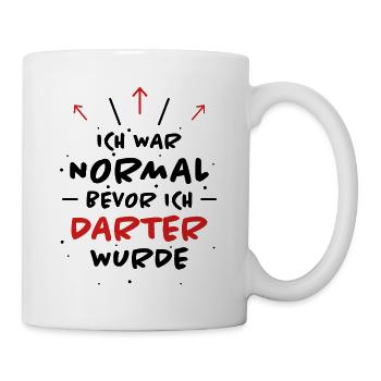 Darter Spruch Dartspieler Lustiges Darter Geschenk - Tasse - Weiß - Rechts