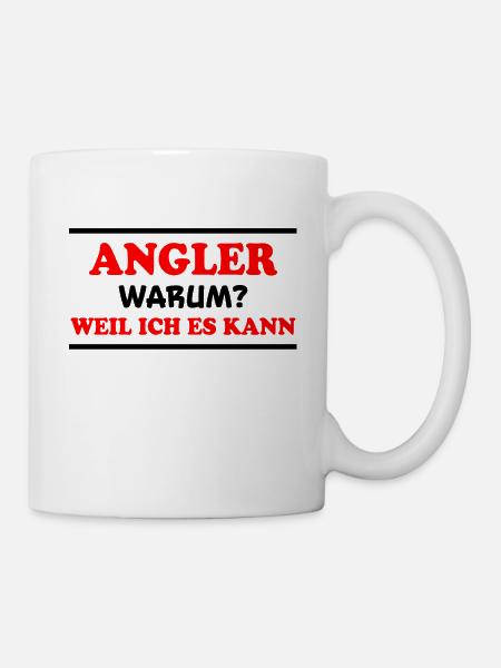 Angler Spruch Fische Angeln Meer Angler Geschenk - Tasse - Weiß