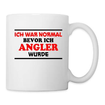 Angler Spruch Fische Angeln Meer Angler Geschenk - Tasse - Weiß - Rechts