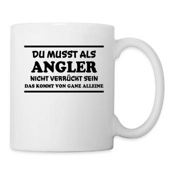 Angler Spruch Fische Angeln Meer Angler Geschenk - Tasse - Weiß - Rechts