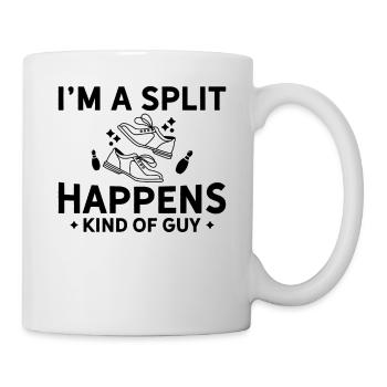 Ich Bin Ein Split -Happens -Typ - Bowling - Tasse - Weiß - Rechts
