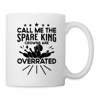 Call Me Couronne de Roi Substitut - Bowling - Mug blanc - blanc - Droite