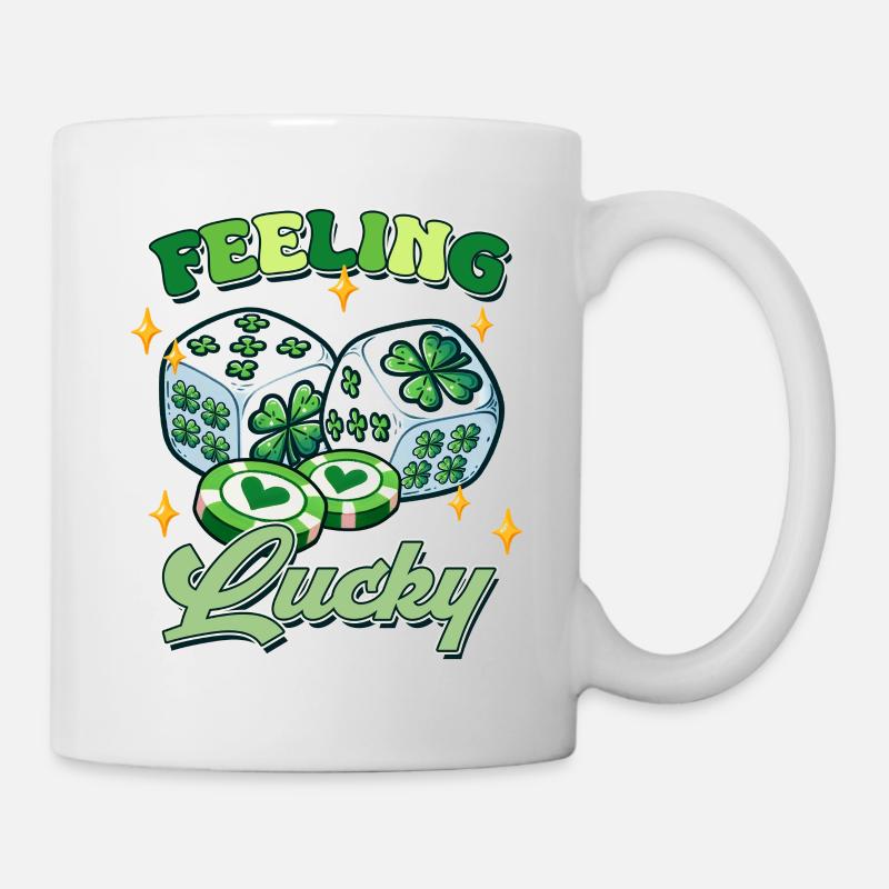 Glücksgefühl am St. Patrick's Day - Tasse - Weiß