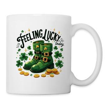 Se sentir chanceux le jour de la Saint-Patrick - Mug blanc - blanc - Droite