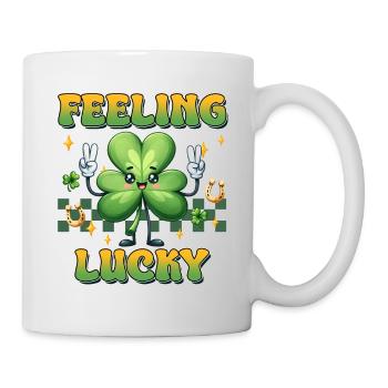 Se sentir chanceux le jour de la Saint-Patrick - Mug blanc - blanc - Droite
