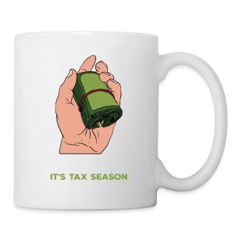 Taxpayer tax office pay tax - Mug - white - Right