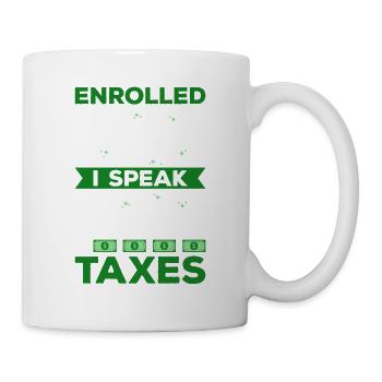 Le bureau des impôts des contribuables paie des impôts - Mug blanc - blanc - Droite