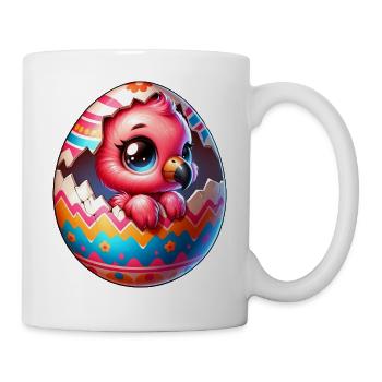 Magical Easter Flamingo Hatches from Egg - Mug - white - Right