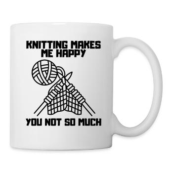 Knitting Crochet Tailor Knitter Seamstress - Mug - white - Right