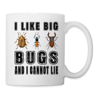J’aime les gros insectes et je ne peux pas mentir - Mug blanc - blanc - Droite