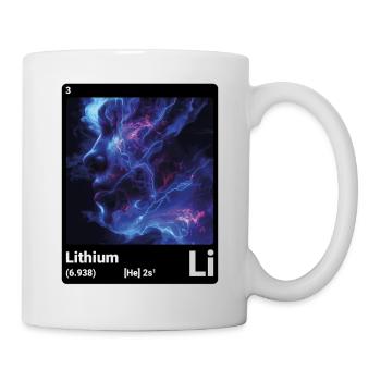 Lithium - Li - chemisches Element 003 - Tasse - Weiß - Rechts