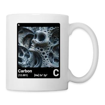 Periodic Table Element Carbon (C) 006 - bk - Mug - white - Right