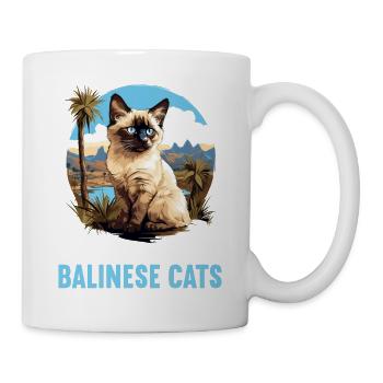 Balinese Cat Balinesenkatze - Mug - white - Right