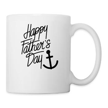 Bonne fête des pères marin - Mug blanc - blanc - Droite