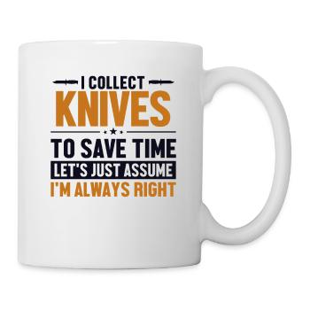 Knives Let's Assume I'm Right Butcher Knife Knife - Mug - white - Right