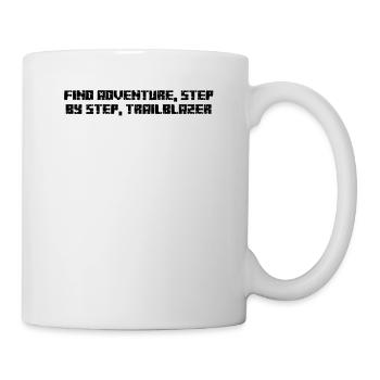 Hiking - Find adventure, step by step, - Mug - white - Right