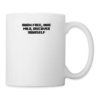 Hiking - Roam free, hike wild, discover yourself - Mug - white - Right