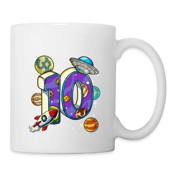 10 Anniversaire Astronaute de l’espace 10 ans - Mug blanc - blanc - Droite