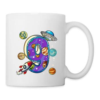 9 Birthday Space Space Astronaut 9 Years - Mug - white - Right