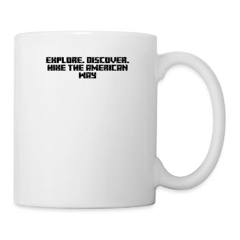 Wandern - Explore. Discover. Hike the American - Tasse - Weiß - Rechts