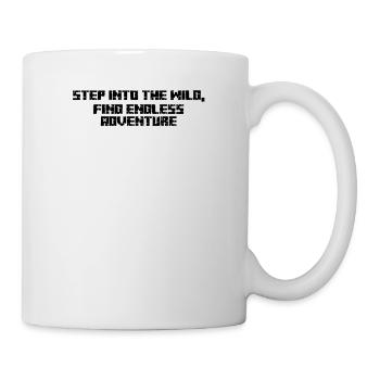 Wandern - Step into the wild, find endless - Tasse - Weiß - Rechts