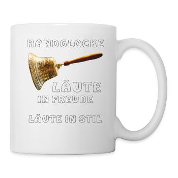 HAND BELL RINGING IN JOY - Mug - white - Right