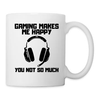 Gamer Gamer Gaming Contrôleur de jeu vidéo - Mug blanc - blanc - Droite