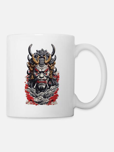 Estetica Yokai Streetwear Demone Giapponese - Tazza - bianco