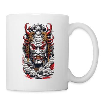 Aesthetic Yokai Oni Ukiyo-E Vintage Japan - Mug - white - Right