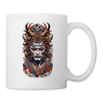 Ästhetik Yokai Oni Ukiyo-E Vintage Japan Stil - Tasse - Weiß - Rechts