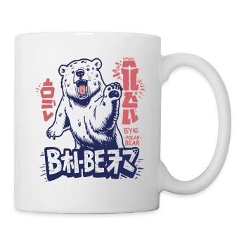 Der bipolarer Polarbär sagt tschüss (bye) - Tasse - Weiß - Rechts
