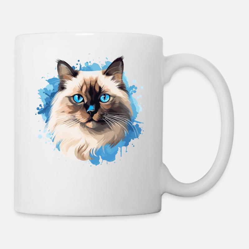 Birman Cat Birma Katze - Tasse - Weiß