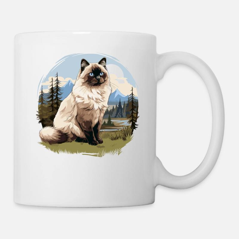 Birman Cat Birma Katze - Tasse - Weiß