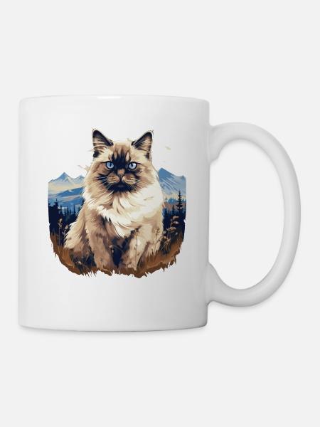 Birman Cat Birma Katze - Tasse - Weiß