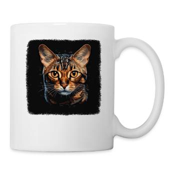 Bengal Cat Bengalkatze - Tasse - Weiß - Rechts