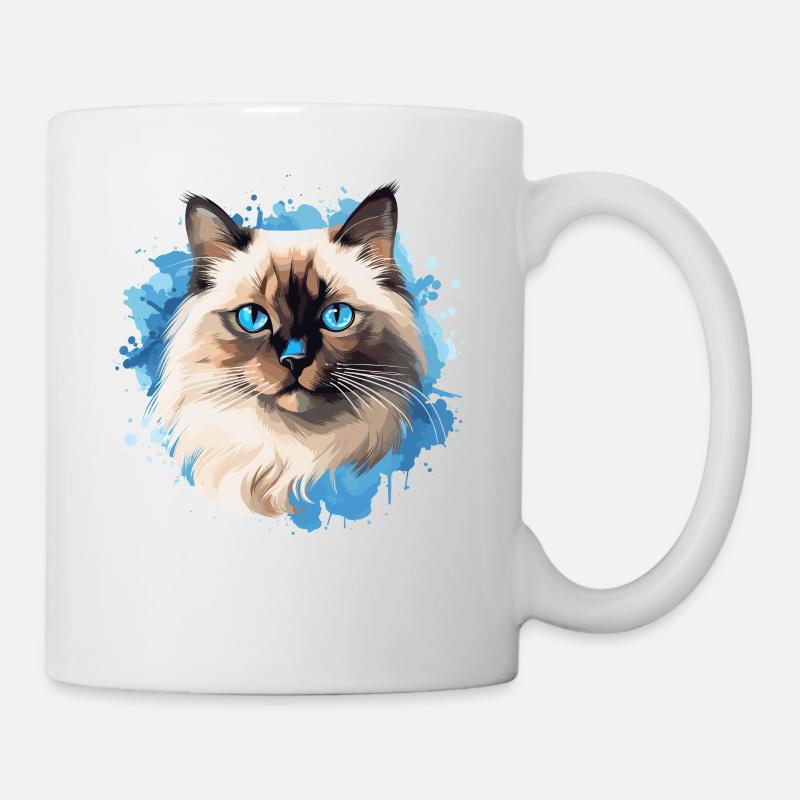 Birman Cat Birma Katze - Tasse - Weiß