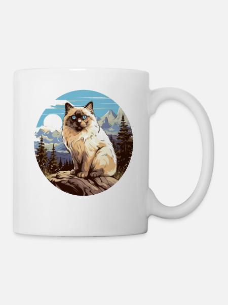 Birman Cat Birma Katze - Tasse - Weiß
