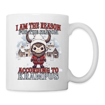 Krampus Kramperl | Krampus Kostüm Weihnachtsmann - Tasse - Weiß - Rechts
