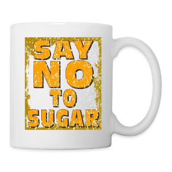 ZUCKER SAY NO TO SUGAR - Mug - white - Right